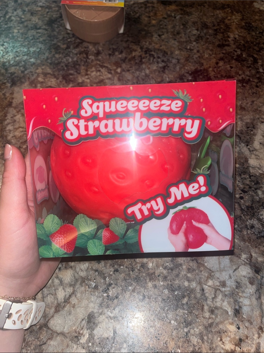 Squeeeeze Strawberry Squishy Toy - GIANT squishy strawberry!